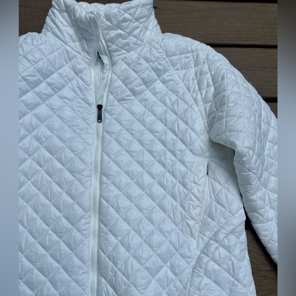 Sam Edelman White Quilted Zip Up Jacket - Picture 2 of 4